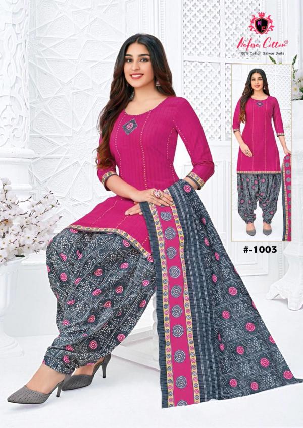 Nafisa Seven StarIndo Cotton Desiner patiyala Dress Material